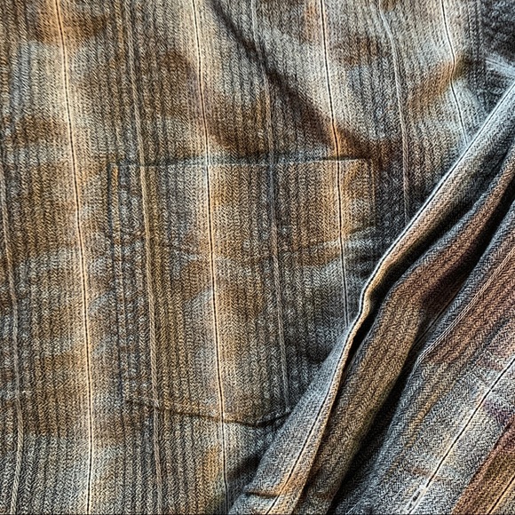 Burma Bibas Long Sleeve Shirt Ombré Stripe Winter Weight - Picture 6 of 6